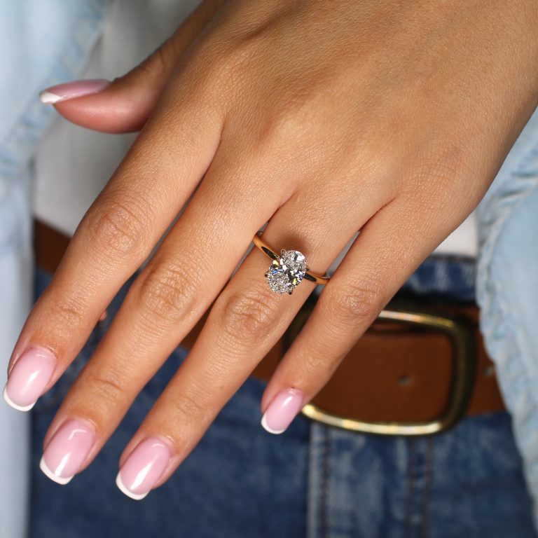 Oval Lab Diamond Ring