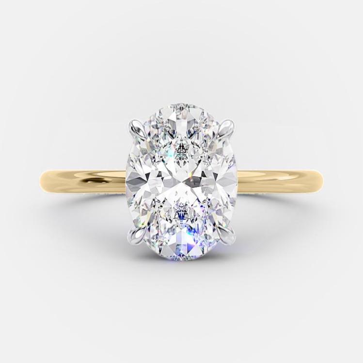 Oval Lab Diamond Ring
