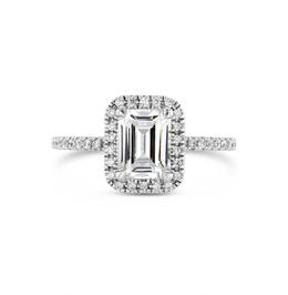 emerald cut diamond ring